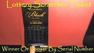 How To Tell If A Lottery Scratcher Ticket Is A Winner Or Looser By Serial Number [upl. by Navonod521]