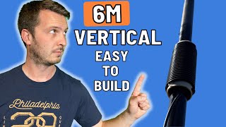 Build an EASY 6 Meter 50 MHz Vertical Antenna Using just RG58 [upl. by Mall383]