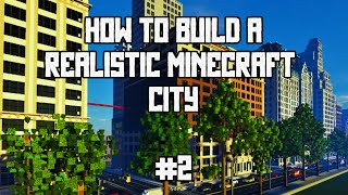 How To Build A Realistic Minecraft City  EP 5  Building Stores [upl. by Marin]