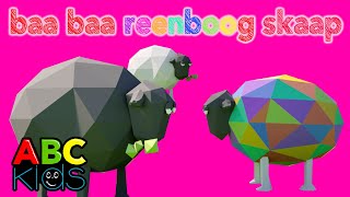 Baa Baa Reenboog skaap  Kleuterrympies en kinderliedjies [upl. by Nolahc]