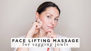 FACE LIFTING MASSAGE for Jowls amp lower face ABIGAIL [upl. by Etteloiv]