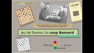 Jeu de Dames  draughts  Coup bonnard [upl. by Bordie]