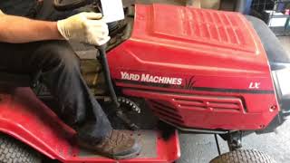 How to start a Yardman MTD Tractor [upl. by Liddie]