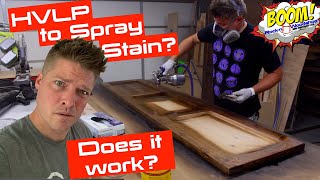 Spraying Stain DOES IT WORK [upl. by Peggi673]