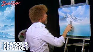 Bob Ross  Mountain Waterfall Season 5 Episode 1 [upl. by Anerres]