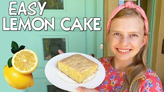 Delicious Lemon Drizzle Cake Recipe  Family Fun Pack Cooking [upl. by Solley]