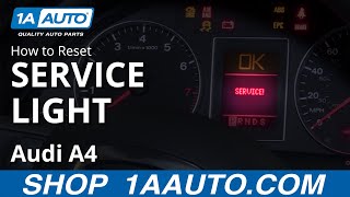 How to Reset Service Light 0409 Audi A4 [upl. by Nilok]