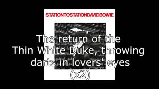 Station to Station  David Bowie  Lyrics [upl. by Waldo]