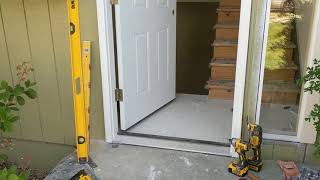 Jeld Wen Front Door Installation  Really crappy products and craftsmanship PART 1 [upl. by Atirres]