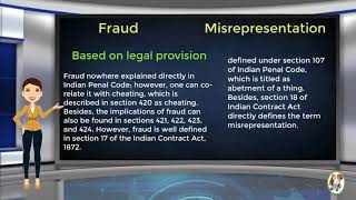 What is Difference Between Fraud amp Misrepresentation [upl. by Florrie]