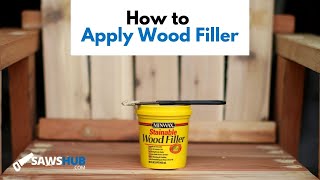 How to Apply Wood Filler to Fill Nail Holes [upl. by Allyson448]