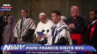 Cantor Azi Schwartz with Pope Francis and 911 Memorial Museum [upl. by Odrude]