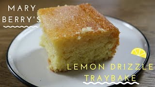 Mary Berrys Lemon Drizzle Traybake Cake  Montvale Bakes [upl. by Cornelle667]