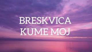 BRESKVICA  KUME MOJ Lyrics [upl. by Kinnie948]