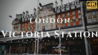 London Victoria Station Walk Through England 4K [upl. by Nevag]