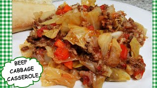 BEEF and CABBAGE CASSEROLE RECIPE [upl. by Leicam139]