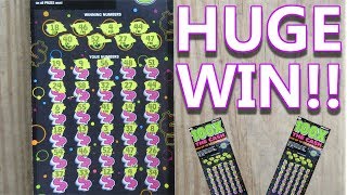 HUGE WIN quot100X THE CASHquot 20 LOTTERY TICKET SCRATCH OFF [upl. by Roselane]