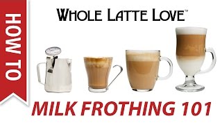 Milk Frothing for Beginners [upl. by Iborian]