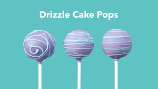 How to Drizzle Cake Pops  Cake Pop Decorating Tutorial [upl. by Auroora125]