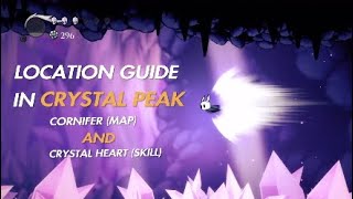 Hollow Knight  Crystal Peak Location Guide MapCornifer and Crystal HeartSkill [upl. by Birdella]