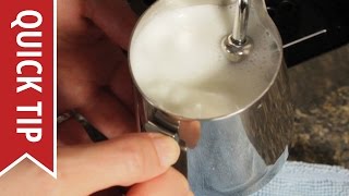 How to AutoFroth Milk for Lattes [upl. by Nickolaus]