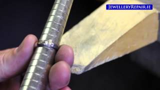 Jewellery Repair  Resizing White Gold Diamond Ring [upl. by Eillil779]