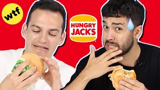 Aussies Try Each Others Hungry Jacks Order [upl. by Armitage248]