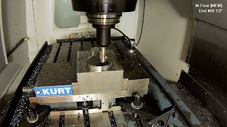 Machining Demo 4140 Steel [upl. by Corvin]