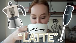 HOW TO MAKE A quotLATTEquot AT HOME moka pot  frother [upl. by Lebasiairam]