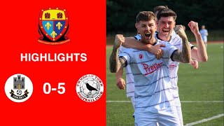 Caerleon 05 Cwmbrân Town  Gwent FA Senior cup  Quarter final highlights [upl. by Douty]