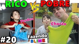 RICO VS POBRE FAZENDO AMOEBA  SLIME 20 [upl. by Sainana]