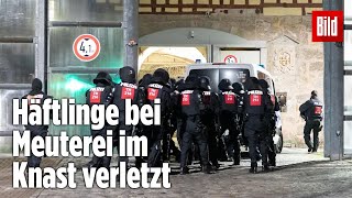 Gefängnismeuterei Polizei stürmt Knast in Thüringen  JVA Untermaßfeld [upl. by Fitzsimmons]