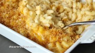 Southern Baked Macaroni amp Cheese Casserole  I Heart Recipes [upl. by Herries]